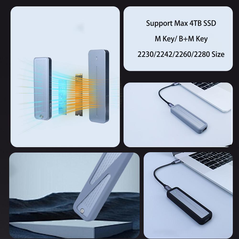 20Gbps 10Gbps M2 SSD Enclosure - 8Tb M2 Nvme Ssd recension och pris